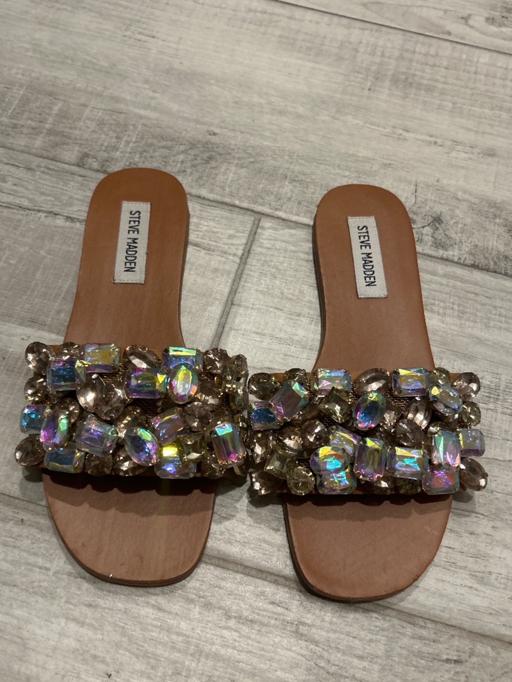 Steve Madden rhinestone sandals